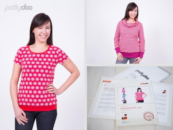 Schnittmuster Liv Damenshirt by pattydoo